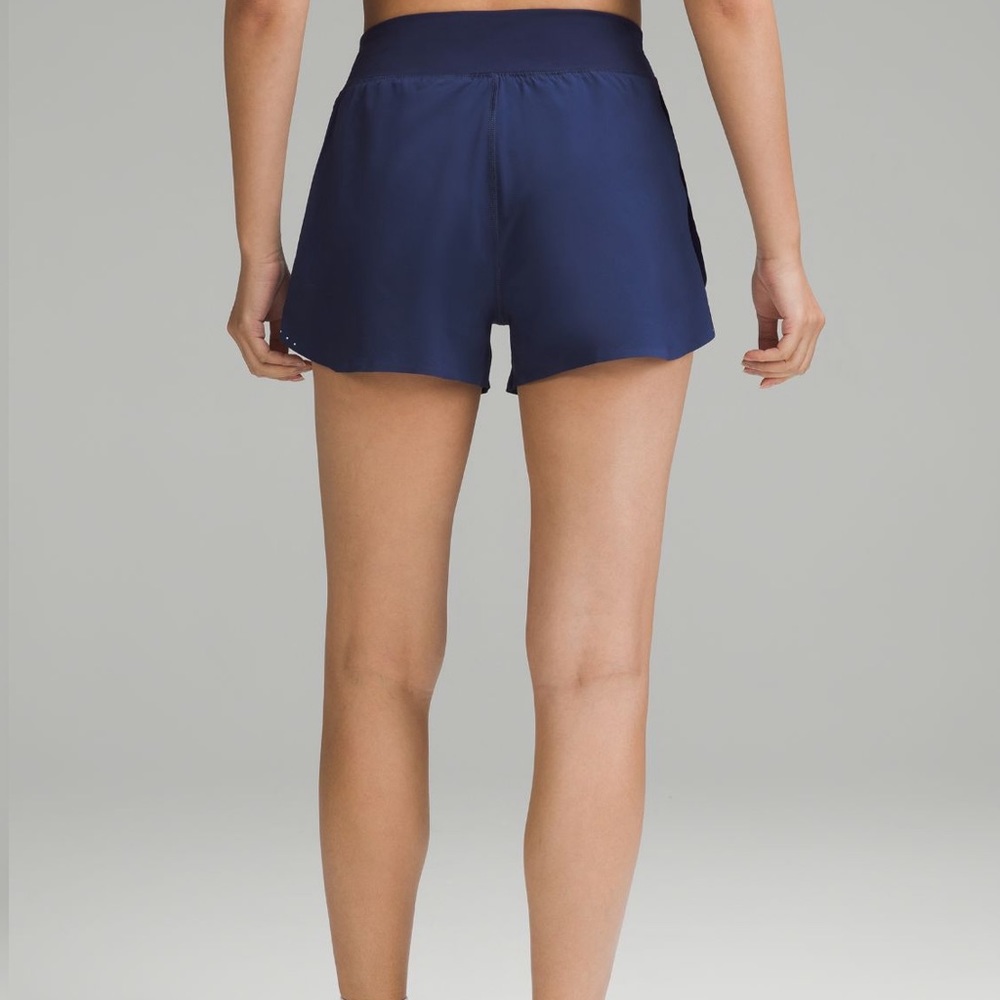 NWT Lululemon Fast and Free 3” Night Sea Navy - Size 4 - Picture 4 of 5